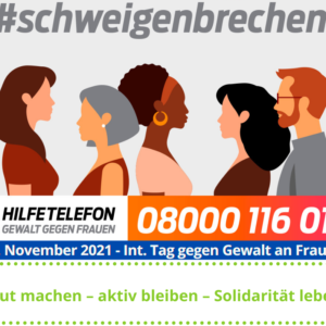 25. November 2021-Internationaler Tag gegen Gewalt an Frauen