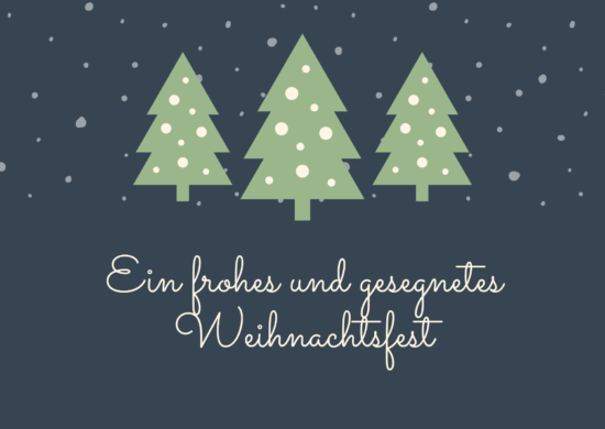Ein frohes und gesegnetes Weihnachtsfest