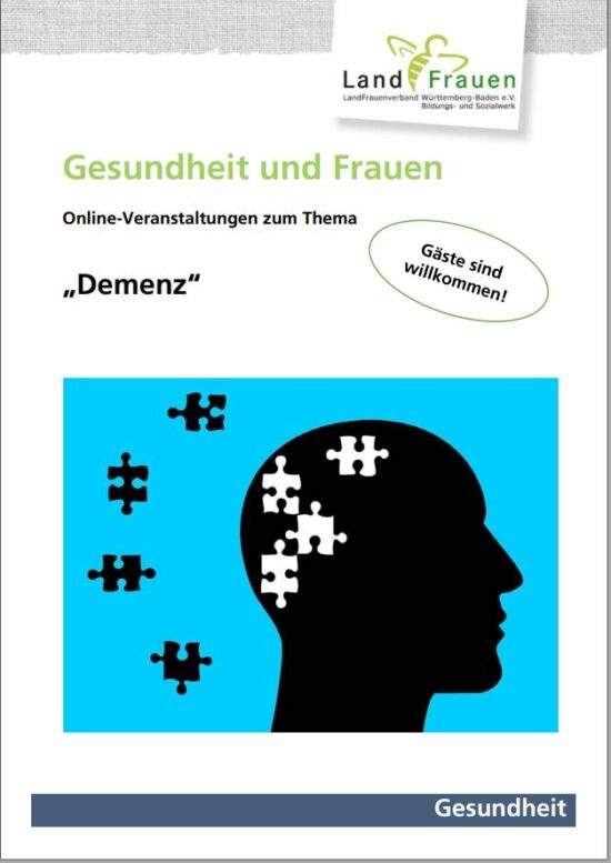 Online Veranstaltung zum Thema Demenz