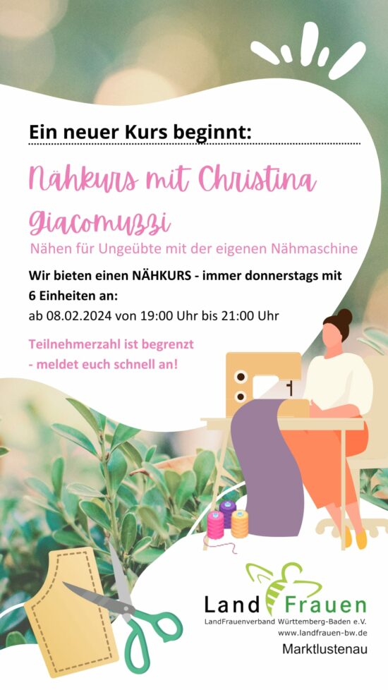 Nähkurs mit Christina Giacomuzzi