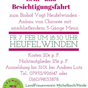Lehr- und Besichtigungsfahrt am 7. Februar 2025