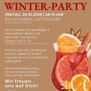 Winterparty am 30.01.2026 Herzliche Einladung
