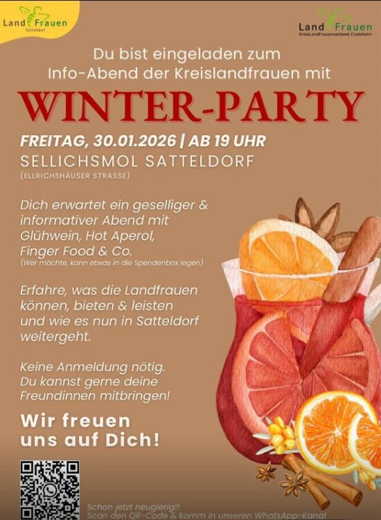 Rückblick Winterparty bei den LandFrauen Satteldorf