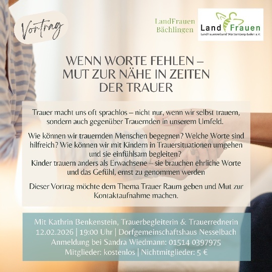 Herzliche Einladung zum Vortrag