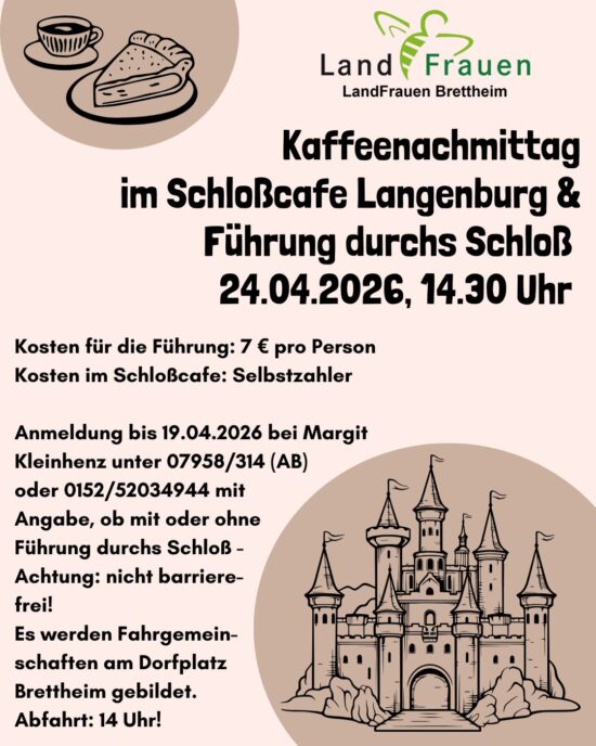 Flyer Schloßcafe