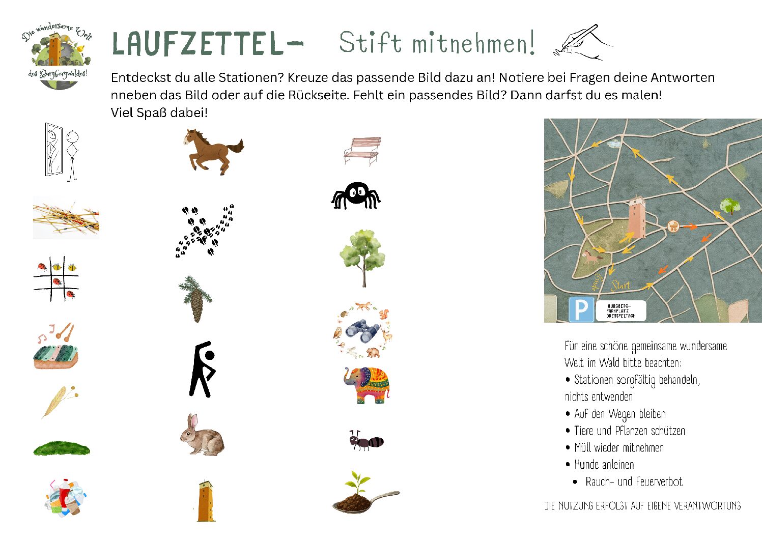 Laufzettel Entdeckerpfad
