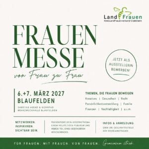 Ausstellerinnen gesucht- Frauenmesse zum 80-jährigen Jubiläum der Kreislandfrauen Crailsheim