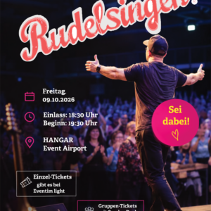 Einladung zum Rudelsingen am 9. Oktober 2026